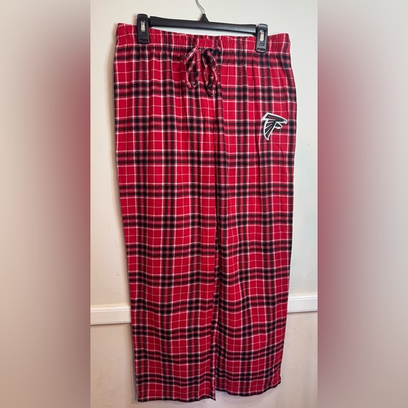 NFL Team Apparel | NWOT Atlanta Falcons Plaid Flannel Pajama Pants | Medium - Picture 2 of 5